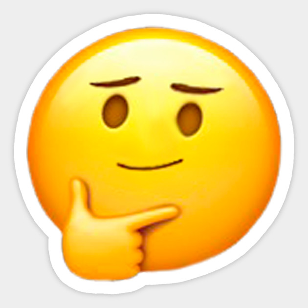 Hmm...) - Emoji - Sticker | TeePublic